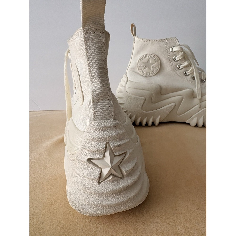 Converse Run Star Motion Unisex Shoes Sneakers Ecru Platform Street Sz M 7 W 8.5 - Picture 6 of 16